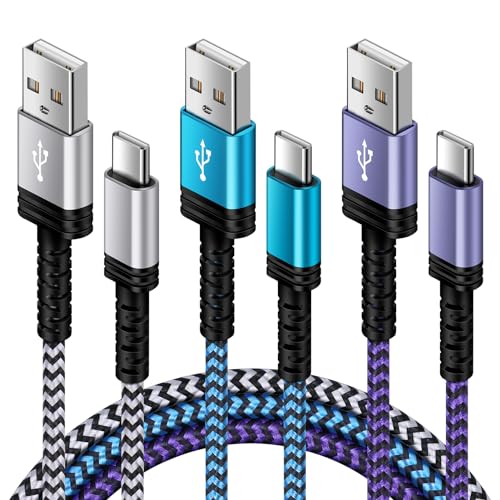Premium 6 FT Braided USB A to USB C Cable 5 Pack – Fast Charging Solution for Samsung Galaxy S Series, LG Devices & More – Enhanced Durability, Flexibility, and Compatibility for All Android Users – Elevate Your Charging Experience Today!