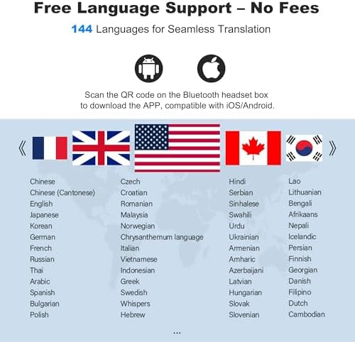 Next-Gen Wireless Earbuds with 144-Language Real-Time Translation – OWS AI Translator Earbuds Offering Superior HD Audio Quality, Extended Battery Life, and IPX5 Waterproof Rating for Active Lifestyles – Unrivaled Connectivity and Performance in Stylish Black Design