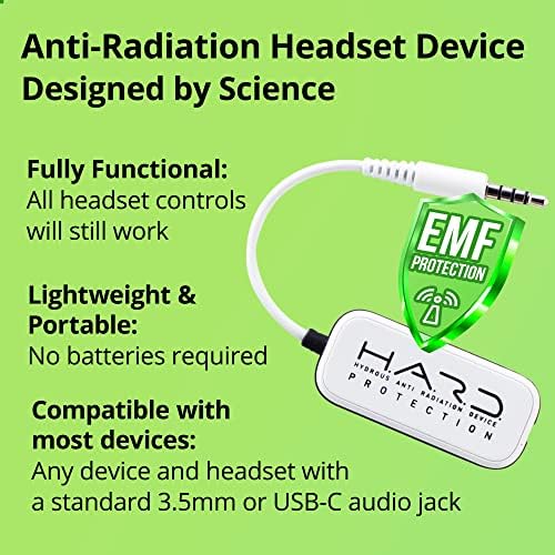 Elevate Your Audio Experience with the Shield Your Body EMF Blocker Headset – Advanced Radiation Protection for 5 G Devices, Enhanced Sound Quality, and Air Tube Technology for Health-Conscious Listeners, Compatible with Standard 3.5 mm Headphones – Lightweight, Durable, and Ideal for Everyday Use