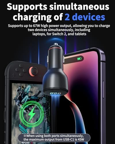 Ultimate Nintendo Switch 2 Power Adapter – 5 FT Fast Charging Cable for Portable Gaming Freedom, Unmatched USB Type C Compatibility for Seamless Performance and Reliability on the Move