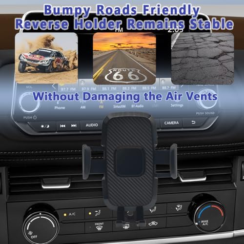 COMETURE Nissan Rogue Phone Holder Mount: 360-Degree Adjustable Car Cradle for i Phone & Android – Ultimate Smartphone Navigation Accessory (2014-2020) – Secure, Easy Installation, Enhanced Driving Experience