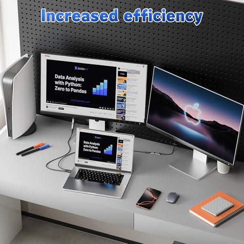 Innovative L-Shaped USB C Extension Cable (2 Pack, 6.6 Ft) – 240 W Power Delivery, 40 Gbps High-Speed Data Transfer, Durable Nylon Braided Design for i Phone 16, i Pad, Mac Book & Mag Safe – Optimal Flexibility for Tightly Spaced Connections