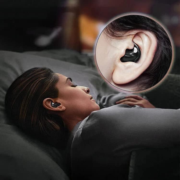 Revolutionize Your Sleep with Invisible Wireless Earbuds – IPX5 Waterproof Bluetooth 5.3 Headphones for Sensitive Sleepers, Ultra-Lightweight Design, Long Battery Life for Uninterrupted Comfort and Relaxation, Perfect for Meditation and Restful Nights