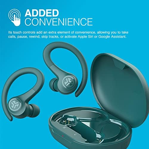 JLab Go Sport+ Wireless Workout Earbuds – Unrivaled 35+ Hour Bluetooth Battery Life, C3 Clear Calling Technology for Distinct Conversations, and Secure Earhook Design for Unyielding Stability During Workouts – Elevate Your Sound Experience with 3 Adjustable EQ Settings and Broad Device Compatibility in Sleek Graphite Finish