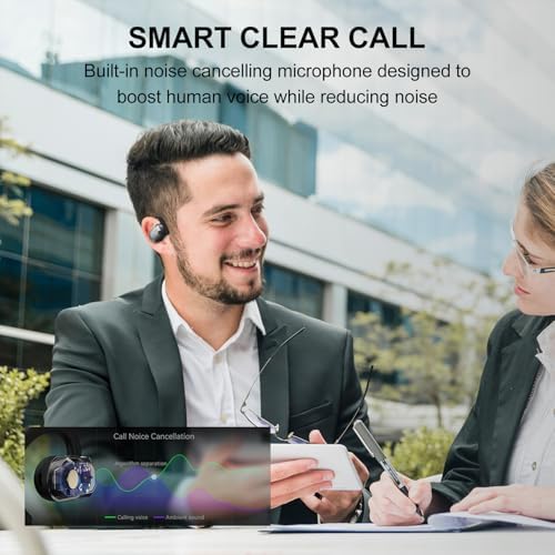 Edifier Air 2 Wireless Open Ear Earbuds – Bluetooth 5.3 Headphones with Advanced Bass, Integrated Noise Cancellation Mic, 28-Hour Battery Life, and Comfortable Silicone Earhooks – Dynamic RGB Lighting for Enhanced Visibility During Workouts, Running, and Gaming – Sleek Black Design