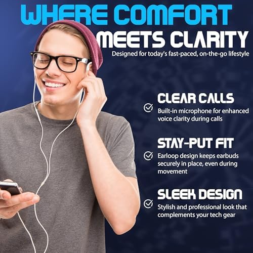 Customizable Bendable USB-C Wired Earbuds – Exceptional High-Fidelity Audio Quality, Tailored Comfort Fit, and Effortless Compatibility with USB-C Devices for Music Lovers and Gamers