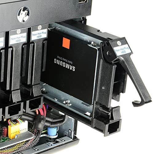 Transform Your Storage with the 2.5″ to 3.5″ SATA Hard Drive Adapter Tray – Dual Pack for Hot Swapping and Enhanced Speed, Perfect for Desktop Upgrades and Server Configurations, Durable SSD Caddy for Effortless Data Management and Compatibility Across Systems