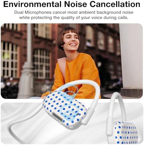 Purity Air Open Ear Headphones – Advanced True Air Conduction Wireless Bluetooth Earbuds with Dual Mic for Clear Calls – Ergonomic, Sweat-Resistant Design for Active Lifestyles – Compatible with i Phone & Android – Ultimate Comfort and Audio Awareness