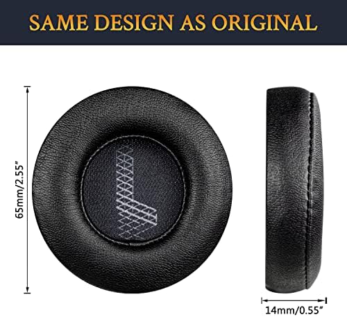 Transform Your JBL Live 460 NC Headphones with SOULWIT Premium Replacement Ear Pads – Luxurious Protein Leather & Noise Isolation Foam for Enhanced Comfort and Immersive Sound Experience – Effortless Installation in Stylish Grey