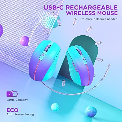 Streamlined Bluetooth Wireless Mouse – Rechargeable Ergonomic Multi-Device Mice (Tri-Mode: BT1/BT2 + 2.4 GHz) with USB Receiver, Stylish Khaki to Pink Design for Laptop, Mac Book, PC, i Mac, i Pad – Ultimate Comfort & Flexibility for Effortless Productivity