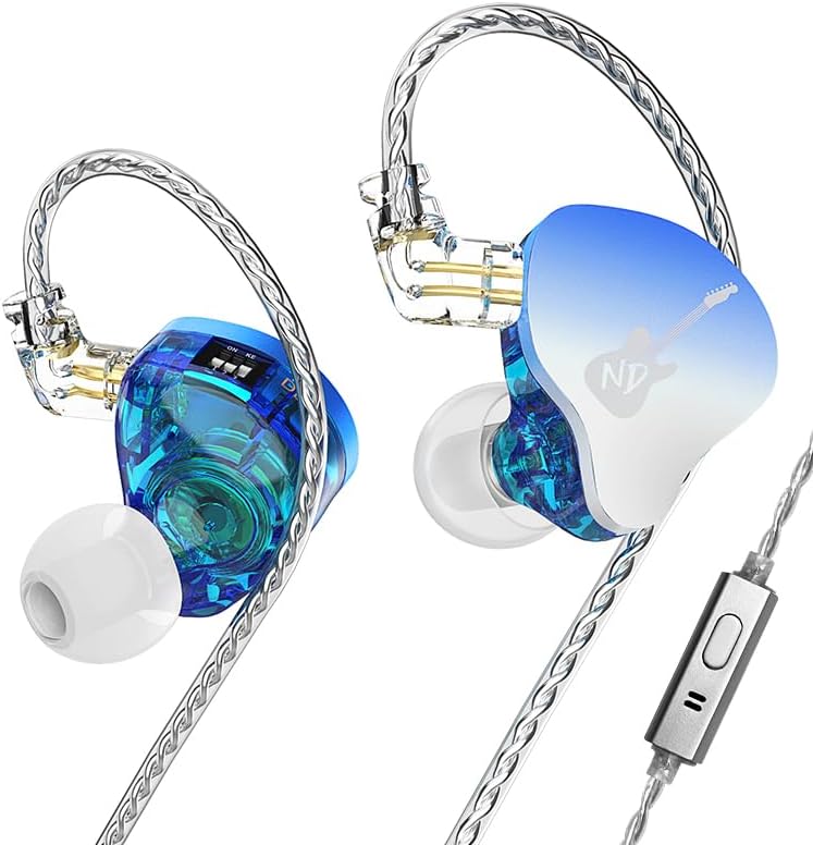 ND-DD3 Hi-Fi Adjustable Dual Magnetic Earphones – Premium Customizable In-Ear Monitors with 4 Sound Profiles, Detachable 2-Pin Cable, Integrated Microphone, and Superior Audio Quality for Discerning Audiophiles – Sleek Black Wired Headphones for Everyday Comfort and Versatility