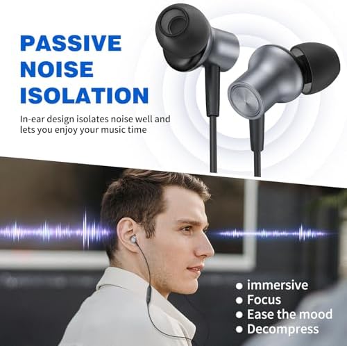 Discover Ultimate Audio Precision with ASKUBSKU Noise-Isolating Wired Earbuds – The Essential Hi-Fi Companion for Chromebook and Laptop Users. Tailored for both audiophiles and everyday listeners, these ultra-lightweight earbuds boast a universal 3.5 mm audio jack, ensuring flawless connectivity across all your devices. Experience an unparalleled auditory journey with cutting-edge noise isolation technology, making them the perfect choice for focused study sessions, professional calls, or exhilarating gaming marathons. Featuring an integrated microphone and convenient mute function, crystal-clear communication is guaranteed for students and remote workers alike. Designed with an ergonomic shape, these earbuds provide all-day comfort, preventing weariness during extended listening periods. The sleek grey finish not only enhances durability but also adds a modern flair to your tech ensemble. Elevate your sound experience with ASKUBSKU – your trusted partner for premium audio performance wherever you go.