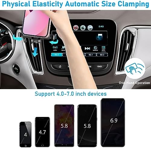 Toyota Tundra & 2 nd Gen Sequoia Magnetic Phone Holder for Air Vent (2007-2013) – Anti-Shake 360° Rotation Dashboard Stand – Premium Black Automotive Accessory for Safe Hands-Free Navigation and Streaming