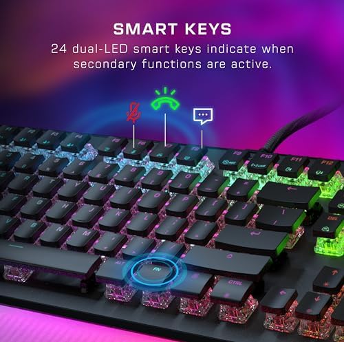 Experience Unmatched Gaming Precision with Turtle Beach Vulcan TKL Tenkeyless Mechanical Keyboard – Linear Titan Switch, Customizable AIMO RGB Lighting, Durable Aluminum Build, and Portable USB-C Connectivity for Ultimate Performance and Style