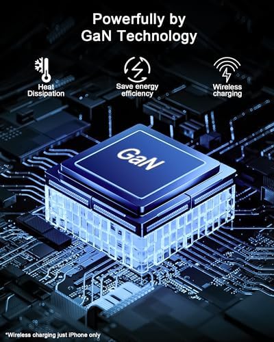 Revolutionary 100 W Ga N 6-Port USB C Charging Hub with 45 W PD Adapter & 15 W Wireless Charger – Ultimate Multi-Device Power Station for i Phone, i Pad, Samsung & Laptops – Fast, Efficient, and Clutter-Free Solution for Home and Office Use