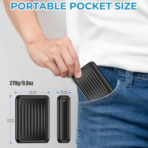 Ultimate Heated Vest Battery Pack – Versatile Rechargeable Power Bank with LED Display, Multi-Output Charging for Heated Jackets and Devices, Compact and Lightweight for Outdoor Adventures