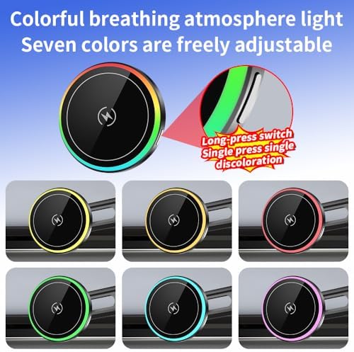 Car Magnetic Phone Mount for Honda CRV CR-V 2023 2024 2025 and Honda HRV HR-V 2023-2025 Auto Interior Accessories Best Cell Phones Holder Fast 15W Wireless Charger Charging GPS Screen Stand – Enhanced Compatibility and Speed