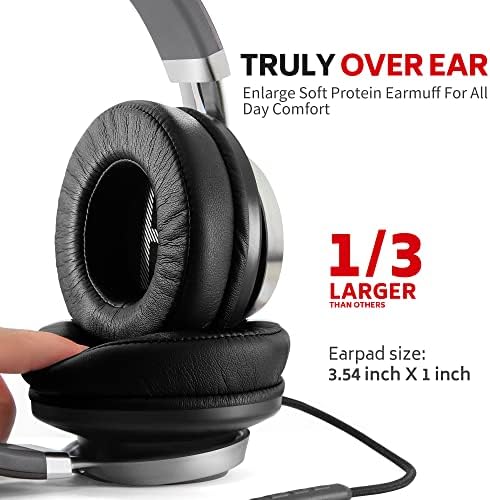Experience Unmatched Sound Clarity with AC01 Over-Ear Noise-Canceling Headphones – Integrated Microphone & Inline Volume Control for Effortless Listening – Perfect for Music Lovers, Gamers, and Professionals – Universal 3.5 mm Compatibility for All Devices – Stylish Black and Grey Finish for a Modern Touch – Ideal for All Ages, Lightweight and Comfortable for Long Wear – Elevate Your Audio Experience with Durable, High-Performance Headsets