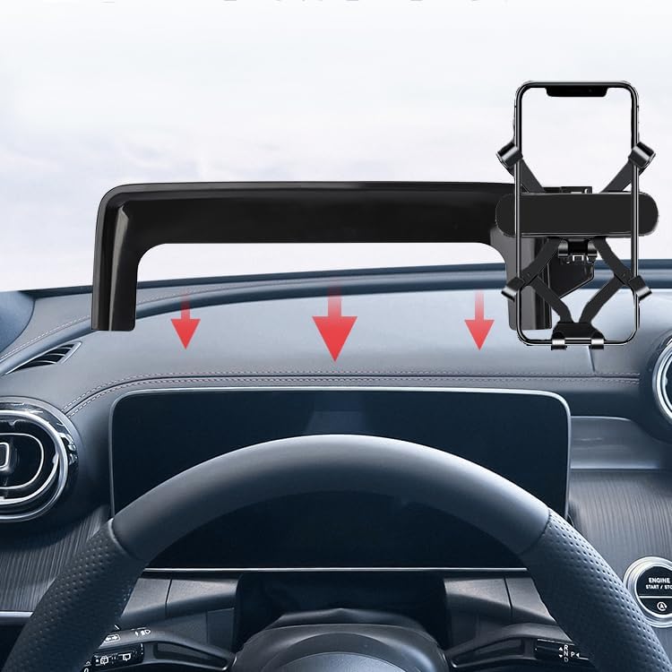 Custom Mercedes GLC X253 X254 Phone Holder: Premium Vent Mount for 2022-2024 Models – Effortless Installation & 360-Degree Rotation for Safe Driving – Luxurious Design Enhancing Your Automotive Interior with Hands-Free Navigation and Device Accessibility