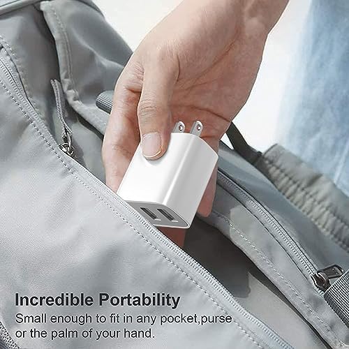 Versatile 3-Port USB Wall Charger – Fast Charging Adapter for i Phone 14/13/12/11 Pro Max, i Pad, Samsung Galaxy & More – Multi-Device Power Solution for Home, Office, and Travel – Compact Design for Enhanced Compatibility and Speed