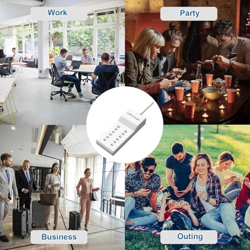 50 W High-Speed USB Charging Station with 12 Type-C Ports – Ultimate Multi-Device Power Hub for i Phone 13/14/15/16, Tablets, Smartwatches, and More – Fast, Efficient, and Safe Charging Solution for Home, Office, and Travel