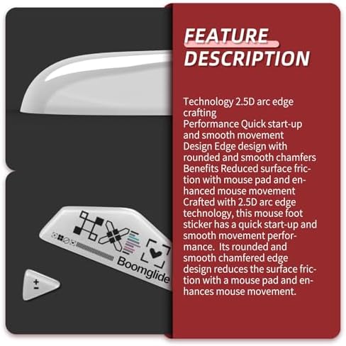 Upgrade Your Gaming Precision with YIMAGUJRX Glass Mouse Skates for Logitech G 502 Lightspeed Wireless – Experience Lightning-Fast Movement and Unmatched Durability, Perfect Fit for Enhanced Control and Comfort, Sleek Black Design!