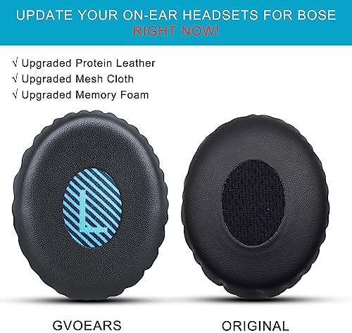 Ultimate Comfort Replacement Ear Pads for Bose OE2 Headphones | GVOEARS Premium Memory Foam Cushions for OE2, OE2 i, Sound True & Sound Link Models | Durable Black Earpads for Enhanced Listening Experience & Long-lasting Quality