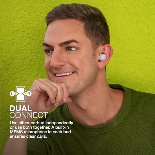 JLab Go Air Pop True Wireless Earbuds – 32 Hours Playtime, Dual Connect Bluetooth Earphones with EQ3 Sound, Lightweight In-Ear Headphones for Ultimate Comfort and Crystal-Clear Calls, USB Charging Case Included, Perfect for Active Lifestyles and Everyday Use