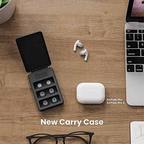 Transform Your Air Pods Pro with Foam Masters Ultra-Premium Memory Foam Ear Tips | 3 Pairs in Black Magic Ver 6.0 | Unmatched Comfort & Secure Fit | Advanced Noise Cancellation for Enhanced Audio | Replacement Ear Buds S/M/L for Tailored Listening Experience | Elevate Your Sound Quality and Enjoy All-Day Wearability with Ergonomic Design