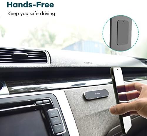 OQTIQ Magnetic Phone Car Mount [2-Pack] – Premium Dashboard Holder for Universal Cell Phones & Mini Tablets, Rectangle Flat Design with Enhanced Magnetic Grip for Secure Hands-Free Access – Effortless Installation & Sleek Aesthetic for Ultimate Driving Safety