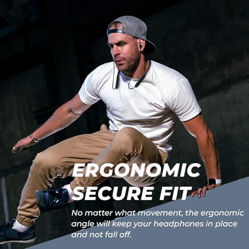 Discover the N18 Ultra-Lightweight Bluetooth Neckband Earbuds – Engineered for Active Lifestyles with IPX7 Waterproof Protection, Deep Bass Sound Quality, and Enhanced Bluetooth 5.2 Connectivity for Effortless Pairing. Enjoy 20 Hours of Continuous Playtime and Experience Crystal Clear Communication with the Built-in Microphone. Ideal for Fitness Enthusiasts and Daily Commuters, These Elegant White Wireless Headphones Offer Unmatched Comfort and Durability. Stay Motivated with Magnetic Earphones that Snap Together When Not in Use, Ensuring Convenience and Portability. Elevate Your Audio Experience and Embrace Seamless Enjoyment with the N18 Neckband Earbuds, Where Cutting-Edge Technology Meets Stylish Design. Perfect for Music Lovers Seeking Quality and Reliability on the Go.