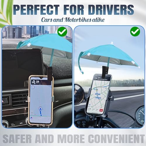 Smartphone Sunshade – Clip-On UV Protection Umbrella for Phones, Universal Fit Outdoor Accessory, Lightweight & Portable Sun Shield in Bright Yellow – Enhance Comfort & Visibility on Sunny Days