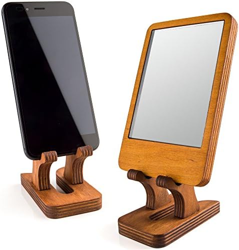 Rostmary Eco-Friendly Birch Plywood Tablet and Phone Stand – Stylish Desktop Dock for i Phone, i Pad, Samsung, and More – Versatile Lightweight Holder for E-Readers, Makeup Mirrors, Artwork, and Photos – Enhanced Stability for Ultimate Organization and Convenience