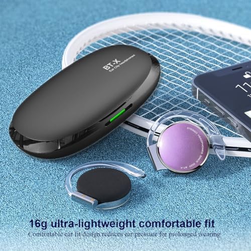 Revolutionize Your Sound Experience with Bluetooth 5.3 Open Ear Headphones – Ultimate Comfort, Sweat-Resistant Design & Extended Battery Life for Active Lifestyles – Secure Over-Ear Hooks for Stability & Surround Awareness – Ideal for Fitness, Daily Commutes, and Enjoyable Listening Sessions