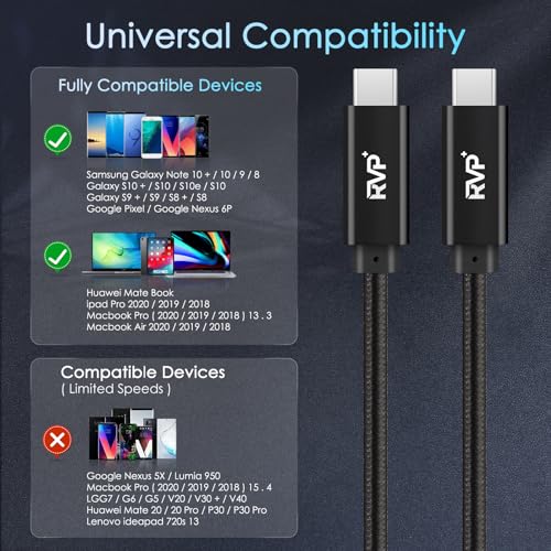 Premium 90 Degree USB C to USB C Cable – 20 Gbps Data Transfer, 100 W Right Angle Charger, 4 K Video Output, E-Marker Technology, 9 FT Length, 2-Pack – Ideal for Thunderbolt 4/3 Devices, Perfect for Gamers and Professionals – Durable Connectivity Solution for Ultimate Performance