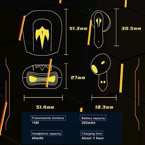 Revolutionary Ear Hook Bluetooth Wireless Headphones – Comfort-Focused Noise Cancelling Earphones with Microphone for Android & i Phone Compatibility (Red) – Effortless Connectivity, Ultimate Sound Quality, and Ergonomic Design for All-Day Wear