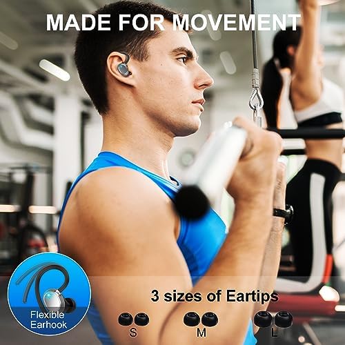 Ultra-Durable Wireless Bluetooth Earbuds with 120-Hour Playtime, Immersive Hi-Fi Stereo Sound, Deep Bass, and HD Microphone – Waterproof IP7, Dual LED Battery Indicator, Quick USB-C Charging for Sports and Active Lifestyles – Enhanced Compatibility for Seamless Connectivity