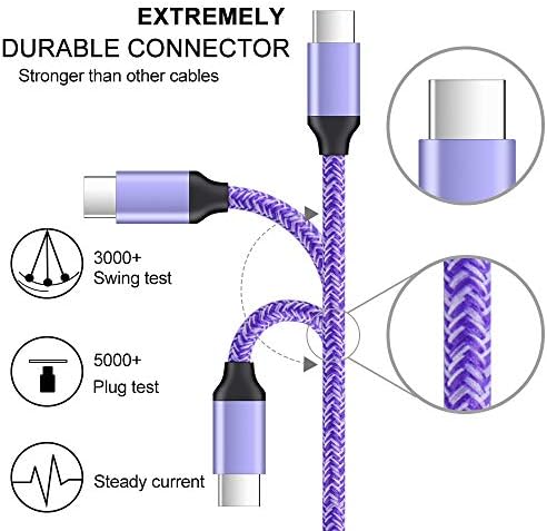 Rapid Charge Type C Wall Plug for Samsung Galaxy & Android Devices – Premium Fast Charger Block with Durable USB C Cable for Ultimate Compatibility and Safety Features – Ideal for S23, S22, S21 Ultra, Note 20, Moto G Series and More