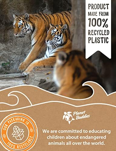 Furry Tiger Eco-Friendly Kids Headphones with Built-in Microphone – Volume-Limiting Design for Safe Listening, Superior HD Sound Quality, and Travel-Friendly Foldable Structure Perfect for i Pad and Laptop Compatibility