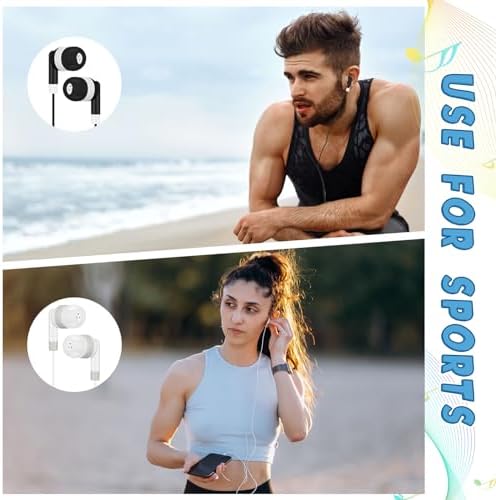 Kigeli Bulk 100 Pack Kids Earbud Headphones – Vibrant Multicolor Wired Earphones for Enhanced Classroom Learning and Group Activities – Disposable 3.5 mm In-Ear Design for Optimal Sound Isolation – Versatile Audio Solution for Schools, Libraries, and Personal Use – Lightweight, Portable, and Easy to Clean for Students and Adults