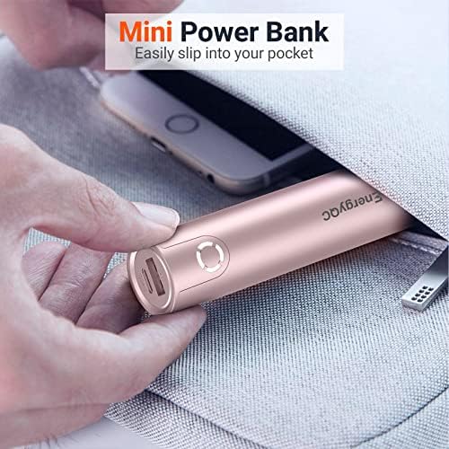 Ultra-Fast 5000 m Ah Portable Power Bank – Compact Energy QC Charger with 5 V/2.4 A Output & USB-C Input, Compatible with i Phone, Samsung Galaxy & More – Sleek Design for On-the-Go Power Solutions