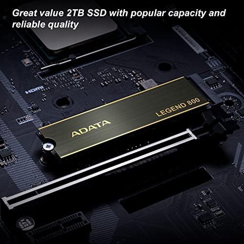 Maximize Performance with ADATA 500 GB Legend 850 LITE SSD – Ultra-Fast NVMe PCIe Gen4 x 4 M.2 2280 for Gaming and Upgrades, Speeds Up to 5,000 MB/s, High-Endurance 3 D NAND for Reliability and Enhanced Compatibility