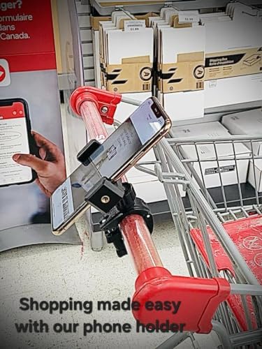 Hands-Free Luggage Phone Holder Mount for Travelers – Versatile Smartphone Accessory for Trolleys, Strollers, and Wheelchairs – Elevate Your Mobility with Quick Access and Adjustable Viewing Angles for i Phone and More