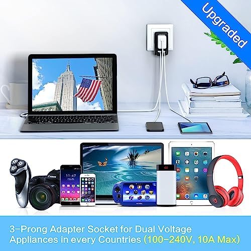 Ultimate 2000 W Travel Voltage Converter: 220 V to 110 V Power Adapter with Dual USB Ports & Global Plug Compatibility for Hair Styling Tools – Essential Accessory for International Journeys and Seamless Device Charging