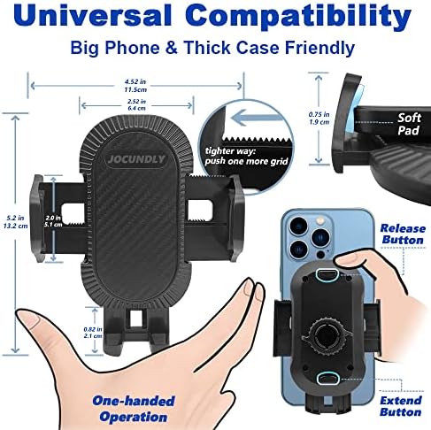 BMW 5 Series & M5 Car Phone Mount (2017-2023) – Ultimate Thick Case Compatible Mobile Holder for Air Vent – Secure Navigation Bracket for All Smartphone Models – Elevate Driving Safety & Convenience with 360-Degree Rotation and Sleek Design