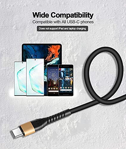 Icseio 1 ft USB Type C Cable – 2 Pack Fast Charging USB A to USB-C Cord for Enhanced Device Compatibility and Durability – Perfect for On-the-Go Power Solutions