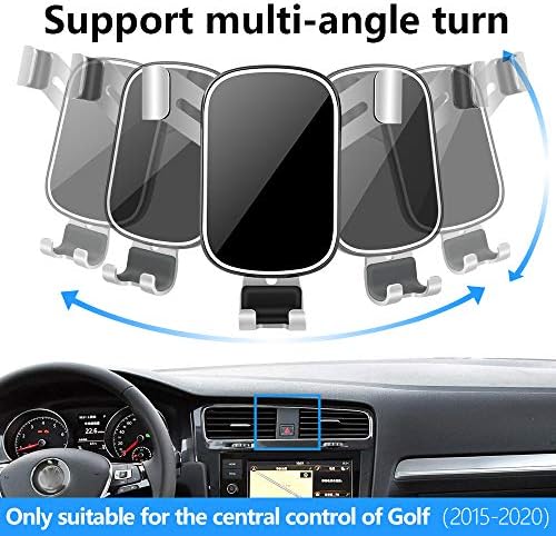 LUNQIN Premium Car Phone Holder for Volkswagen Golf GTI & Golf R (2015-2021) – Secure Smartphone Mount for Navigation & Hands-Free Calls – Effortless Installation, Adjustable Cradle for All Devices, Perfect for Charging, Enhances Driving Safety and Convenience