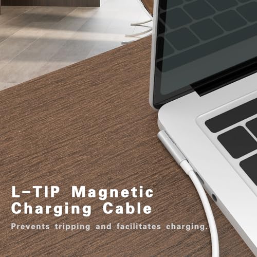 Upgrade Your Mac Book Power Supply with the 60 W L-Tip Magnetic Charging Cable – Perfectly Designed for Pre-June 2012 Models, 1.8 m Length for Optimal Flexibility and Durability, Effortless Connection and Enhanced Charging Efficiency
