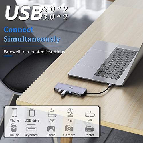 Transform Your Workspace with the ICZI 11-in-1 USB C Hub Multiport Docking Station – Triple HDMI Display, VGA, 100 W Power Delivery, and Enhanced Connectivity for Mac Book, Laptops, and PCs – Ultimate Solution for Seamless Device Integration and High-Speed Performance