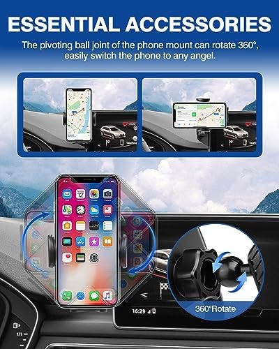 Custom-Fit Car Phone Holder for Audi A4 (2017-2019) & Q5 (2018-2020) – Hands-Free 360° Rotating Mount for 8.3″ Devices – Ultimate Safety & Convenience Accessory for a Modern Driving Experience